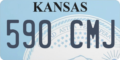 KS license plate 590CMJ