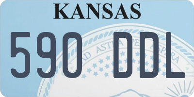 KS license plate 590DDL