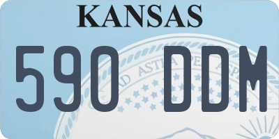 KS license plate 590DDM