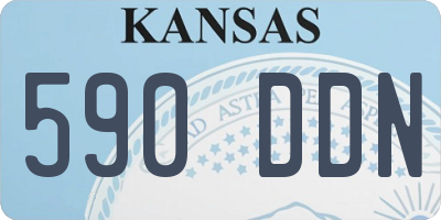 KS license plate 590DDN