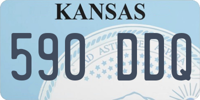 KS license plate 590DDQ