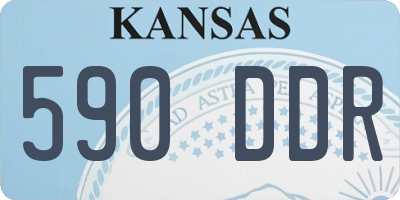 KS license plate 590DDR