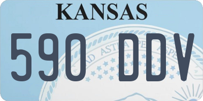 KS license plate 590DDV