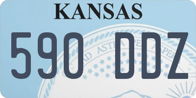 KS license plate 590DDZ