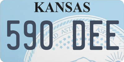 KS license plate 590DEE