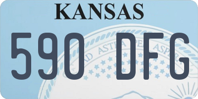 KS license plate 590DFG