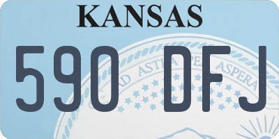 KS license plate 590DFJ