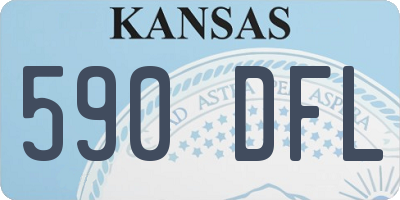 KS license plate 590DFL