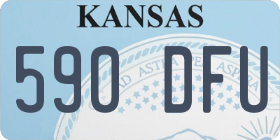 KS license plate 590DFU