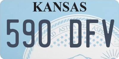 KS license plate 590DFV