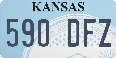 KS license plate 590DFZ