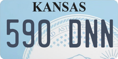 KS license plate 590DNN