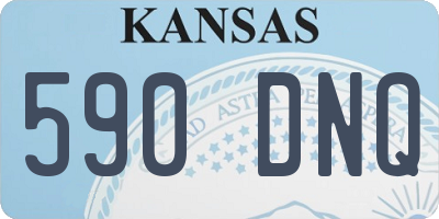 KS license plate 590DNQ