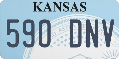 KS license plate 590DNV
