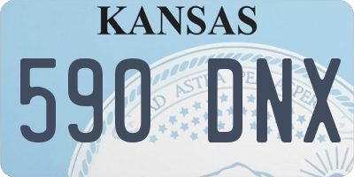 KS license plate 590DNX