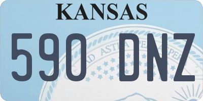 KS license plate 590DNZ