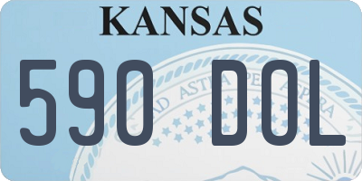 KS license plate 590DOL