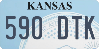 KS license plate 590DTK