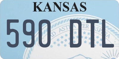 KS license plate 590DTL