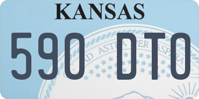 KS license plate 590DTO