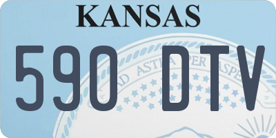 KS license plate 590DTV