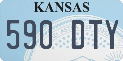 KS license plate 590DTY