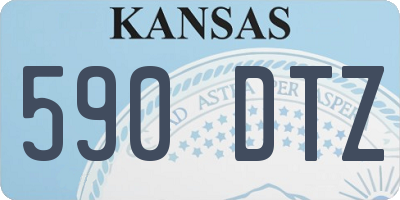 KS license plate 590DTZ
