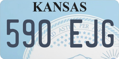 KS license plate 590EJG