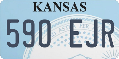 KS license plate 590EJR