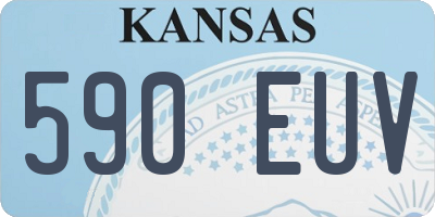 KS license plate 590EUV