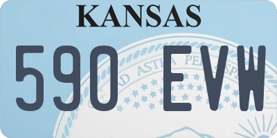 KS license plate 590EVW