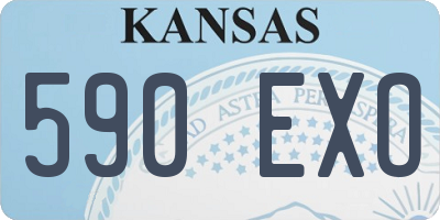 KS license plate 590EXO