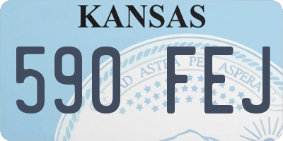 KS license plate 590FEJ