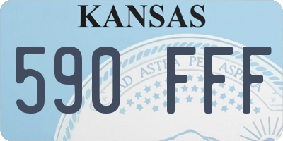 KS license plate 590FFF