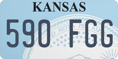 KS license plate 590FGG