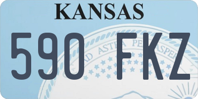 KS license plate 590FKZ