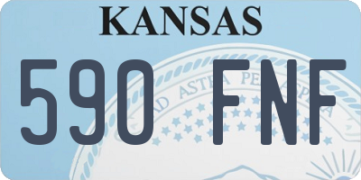 KS license plate 590FNF