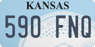 KS license plate 590FNQ