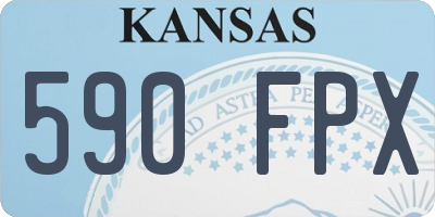 KS license plate 590FPX