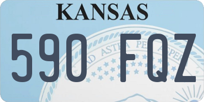 KS license plate 590FQZ