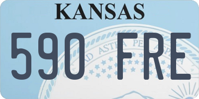 KS license plate 590FRE