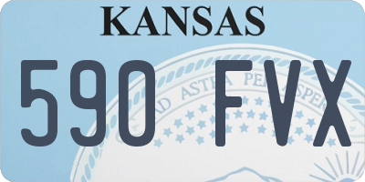 KS license plate 590FVX