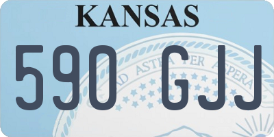 KS license plate 590GJJ