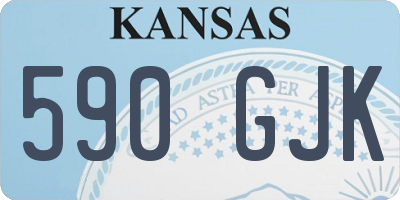KS license plate 590GJK