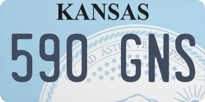 KS license plate 590GNS