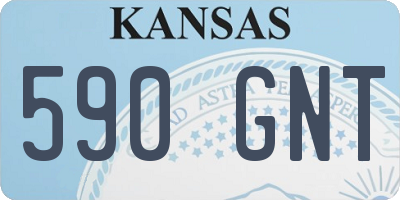 KS license plate 590GNT