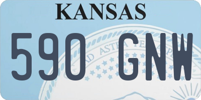 KS license plate 590GNW