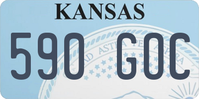 KS license plate 590GOC