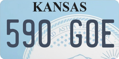 KS license plate 590GOE