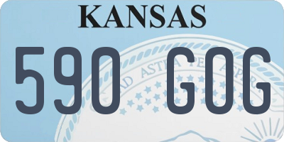 KS license plate 590GOG